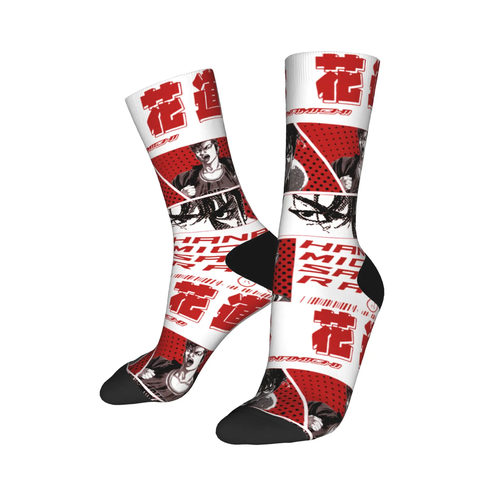 Slam Dunks Socks  Graphic Stockings Anti Sweat Women Men Socks Soft Spring Retro Cycling Socks