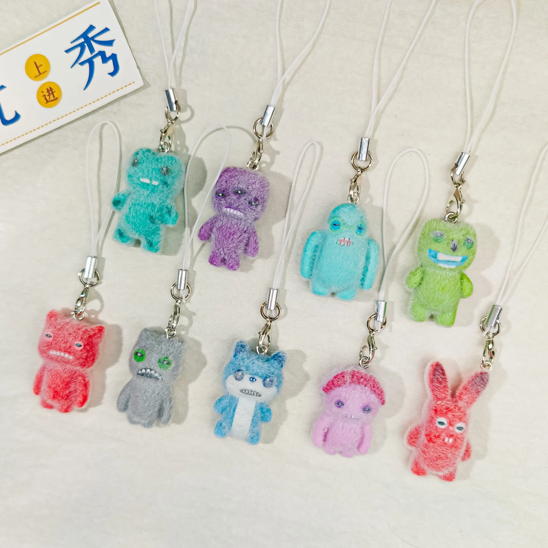 5 قطعة ل Fuggler مضحك الوحش القبيح الدمى المفاتيح اللعب Kawaii أنيمي لعبة ظهره قلادة الاطفال هدايا عيد الميلاد