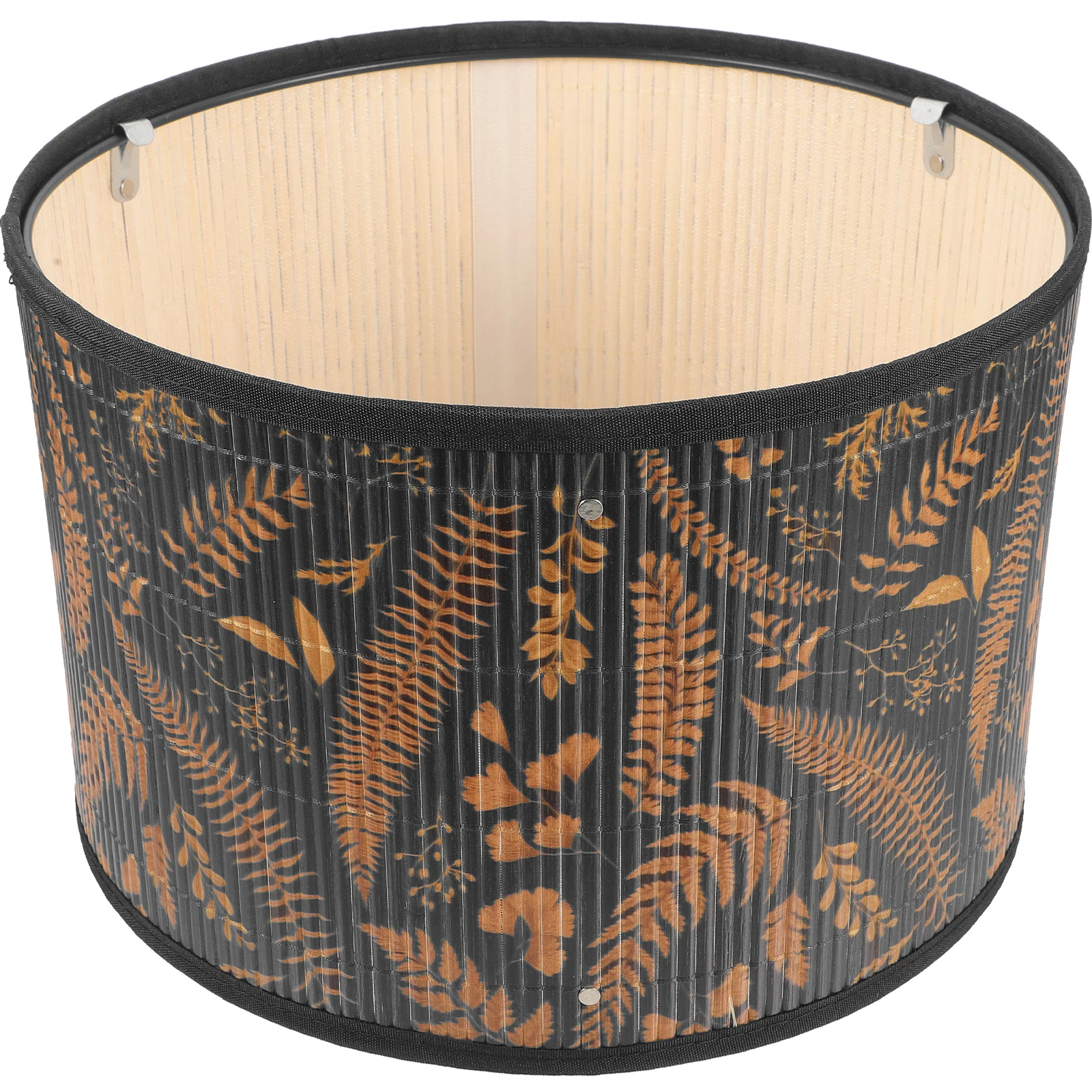 

Bamboo Lamp Shade Metal Frame Printed Design For Table Floor Lamp Light Diffuser Dust Proof Eye Protection Home Decor