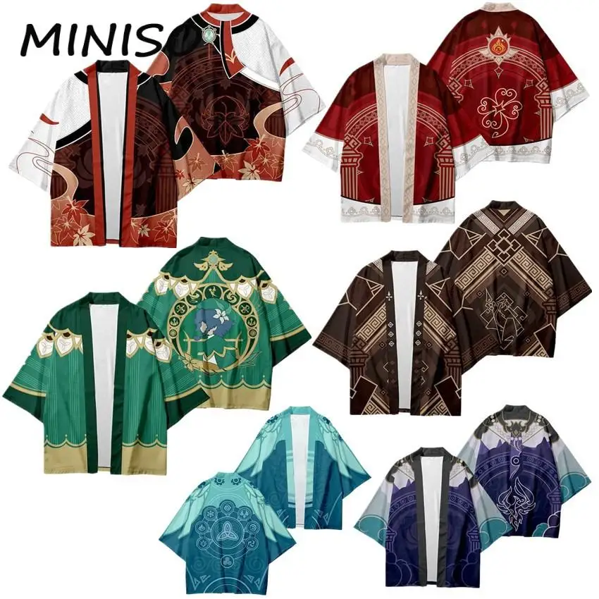 

Genshin Impact Suit Xiangling Cosplay Costume Anime Game Razor Haori Set Lumine Cardigan Carnival Party Comic Exhibition Outfit