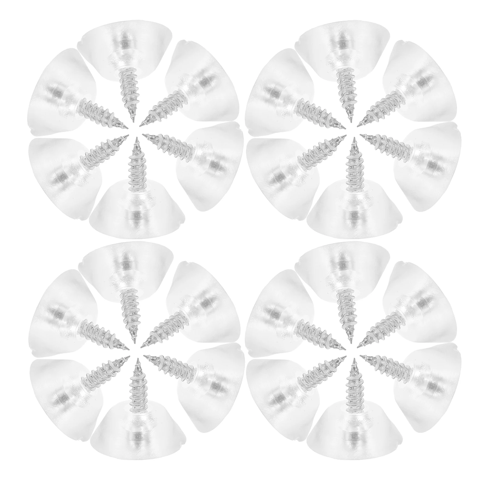 

100pcs Non-slip Furniture Pads Anti-slip Chair Feet Floor Protectors Stabilized Thickened Noise Reduction Nail-on for Tables