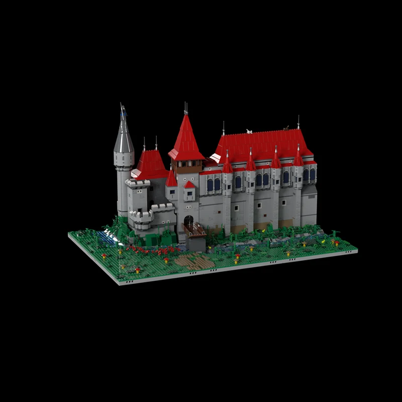 精巧な新製品MOCビルディングブロック中世建築モデルコルビン城テクノロジーモジュラー子供用おもちゃDIYセット