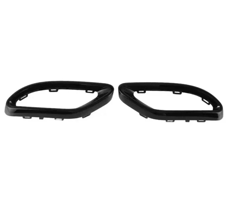 Gloss Black Exhaust Tip Cover Trims For Mercedes A B C E GLC CLS 2014-2021 W177 W247 W205 W213 X253 C257