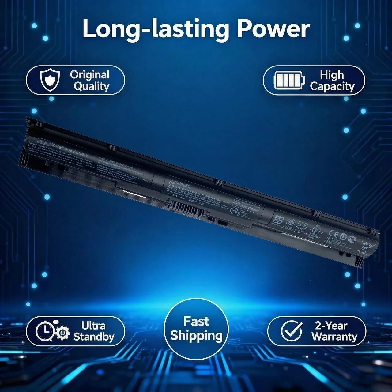

Original KI04 Laptop Battery For HP Pavilion 14 15 17 800009-421 800049-001 HSTNN-LB6R HSTNN-LB6S HSTNN-DB6T TPN-Q158 TPN-Q160
