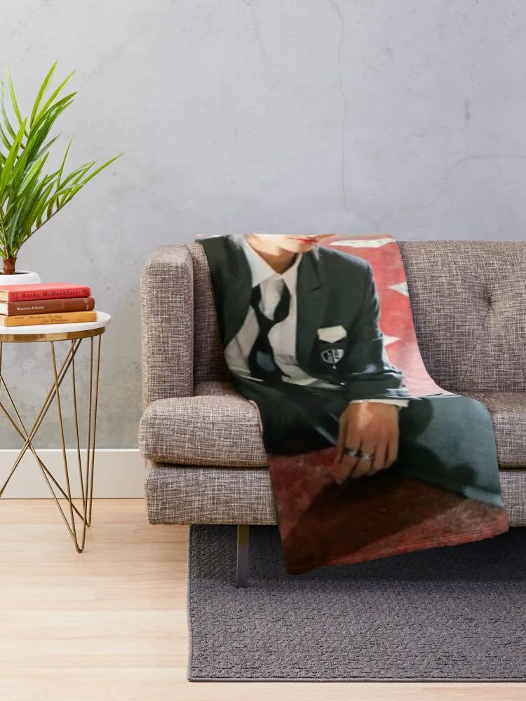 ATEEZ Mingi 'The Real' Throw Blanket Blanket Sofa