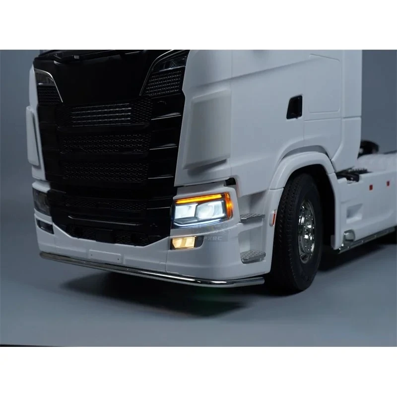 770S lampa z systemem oświetlenia 5V LED do 1/14 Tamiya zdalnie sterowana ciężarówka SCANIA Scania 770S 8x4 56368 56371 nooksion MFC-03 M24