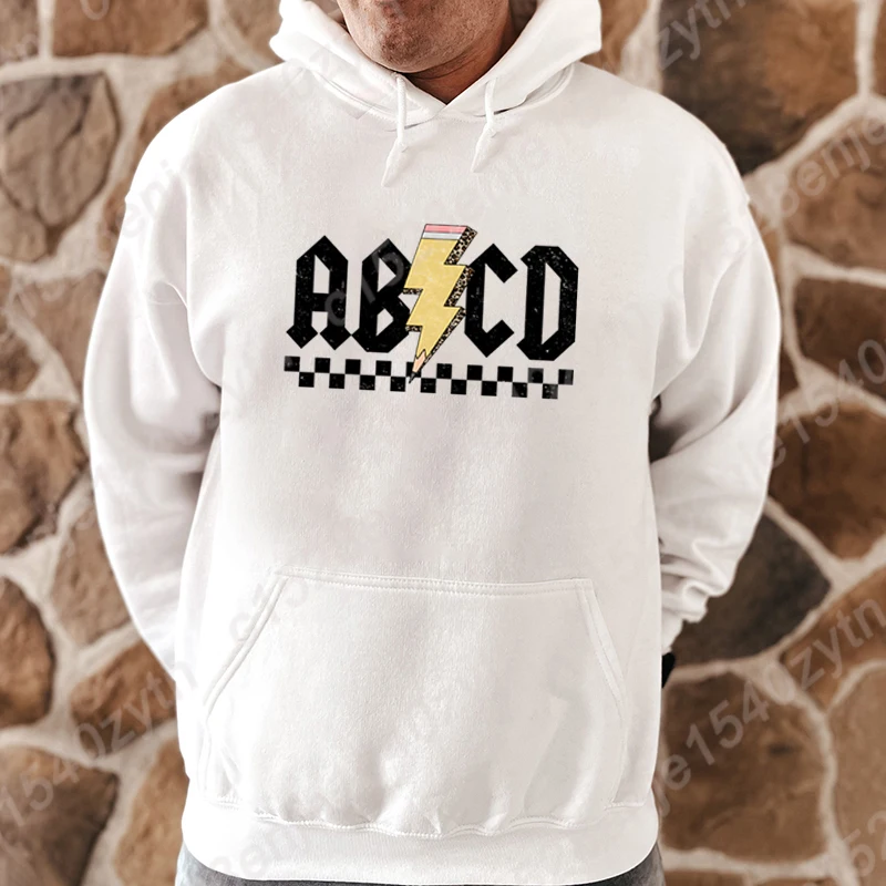 

Abcd Teacher Style Hoodies Fall/Winter Loose Hot Selling Pullover Men Casual Sport Outdoor Pocket Long Sleeve Hooded Sweatshirts