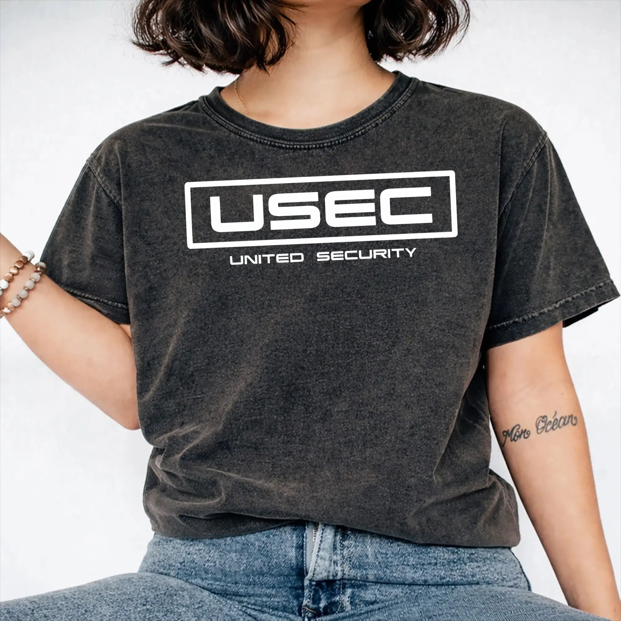 Escape From Tarkov USEC  Outfit Washed T Shirt Men Women Streetwear Hip Hop T-Shirt Summer  Tee Shirt 100% Cotton