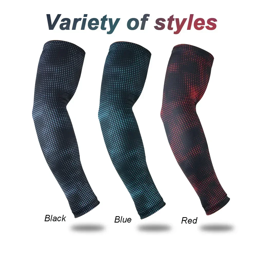 1Pcs Sports Arm Compression Sleeves for Men Women, Arm Cooling Sun Protection for Running Baseball Basketball Golf Tennis