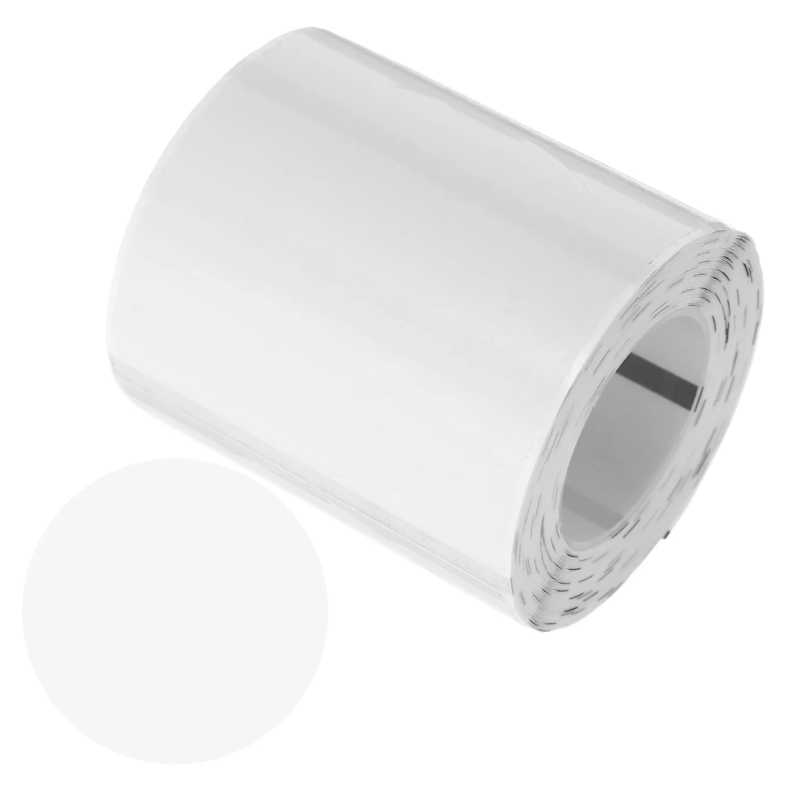 

1 Roll Transparent Round Thermal Label Stickers 50x50mm Clear Self-Adhesive Thermal Paper for DIY Labels Price Tags Shipping