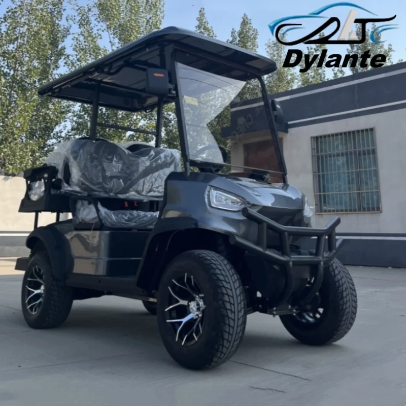 

4-колесный, 72 В, литиевая батарея, 4-местный, для домашнего использования, электрическая охотничья, новая энергия, электрическая тележка для гольфа, маневрируемый руль