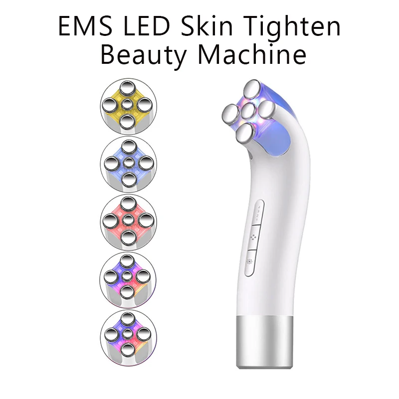 Dispositivo di bellezza per terapia della luce a LED con microcorrente EMS Strumento di bellezza domestico per macchina di bellezza antietà e riduzione delle rughe