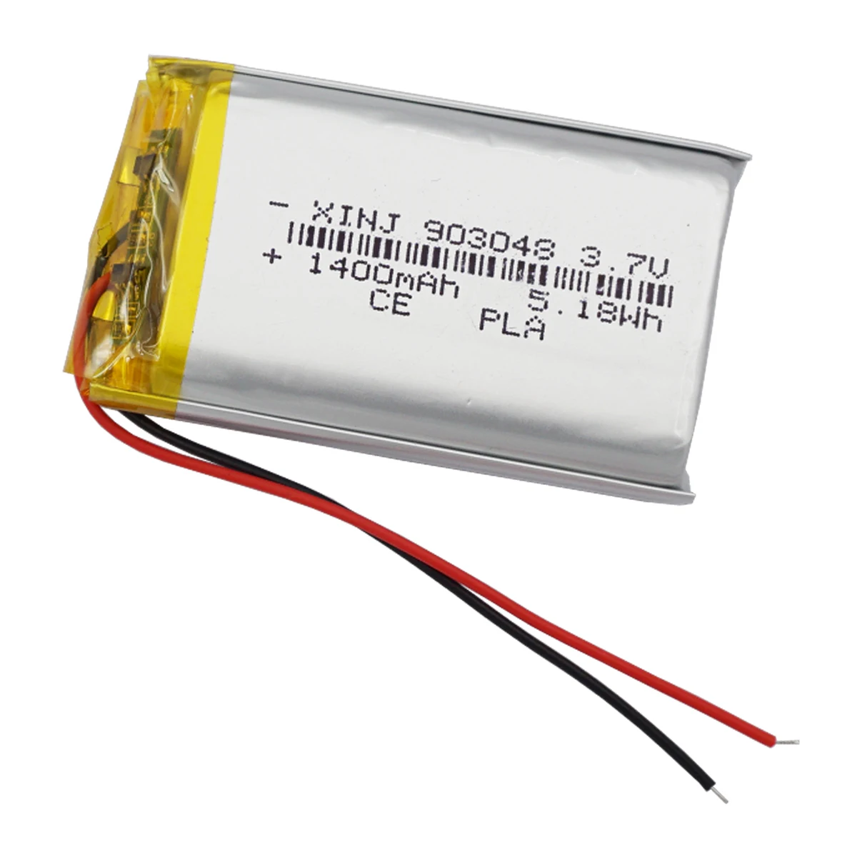 3.7V 1400mAh 5.1Wh Rechargeable Polymer Li Lithium Lipo Battery 903048 For Bluetooth Speaker Camera GPS Driving Recorder PDA LED