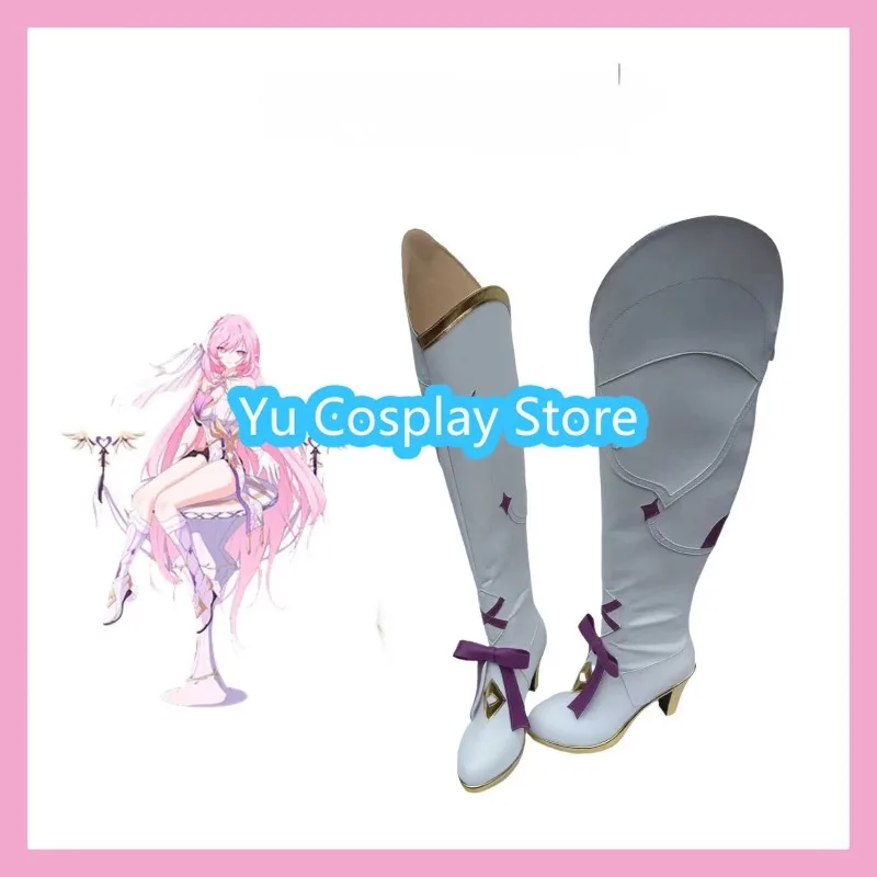 متجر Yu Cosplay Honkai Impact 3rd Elysia Maid Ver. أحذية تأثيري أنيمي تأثيري أحذية أحذية أزياء الهالوين الدعائم