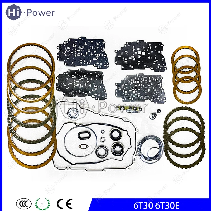 6T30E 6T30 Transmission Clutch Overhaul Rebuild Kit Friction Plate for GM for Buick Chevolet 09-up Gearbox Disc Repair Kit