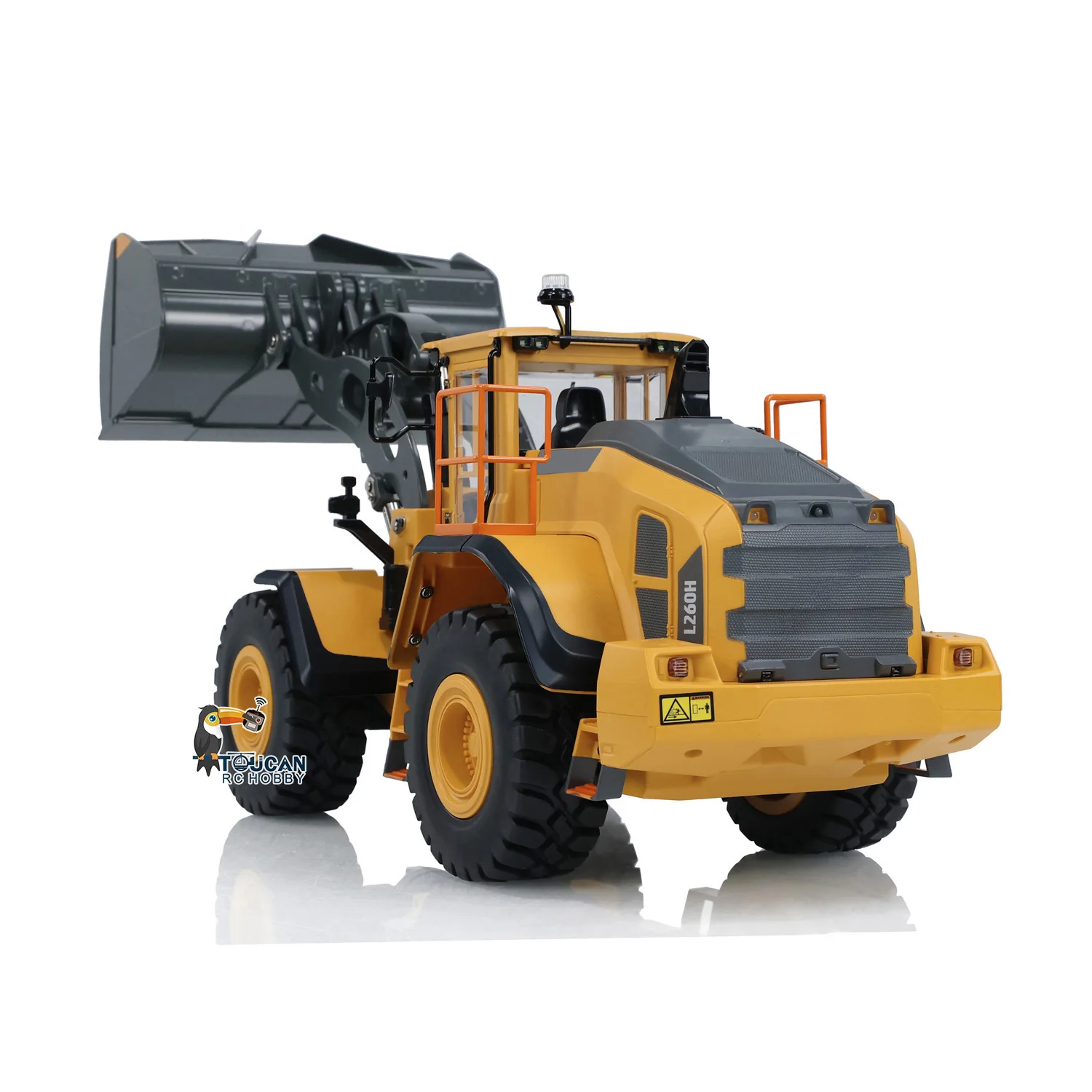 L260H 1/16 Skala RC Ładowarka DoubleE E592 Ładowarka elektryczna Dźwięk Światło Zdalne sterowanie Samochód Ciężarówka budowlana Chłopcy Zabawka TH23665