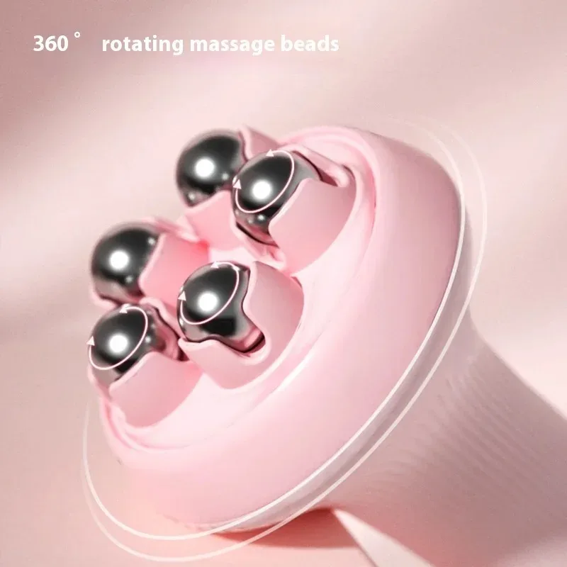 360° Rotating Magnetic Bead Meridian Roller Massager for Abdominal and Leg Muscle Relaxation Shaping Tool