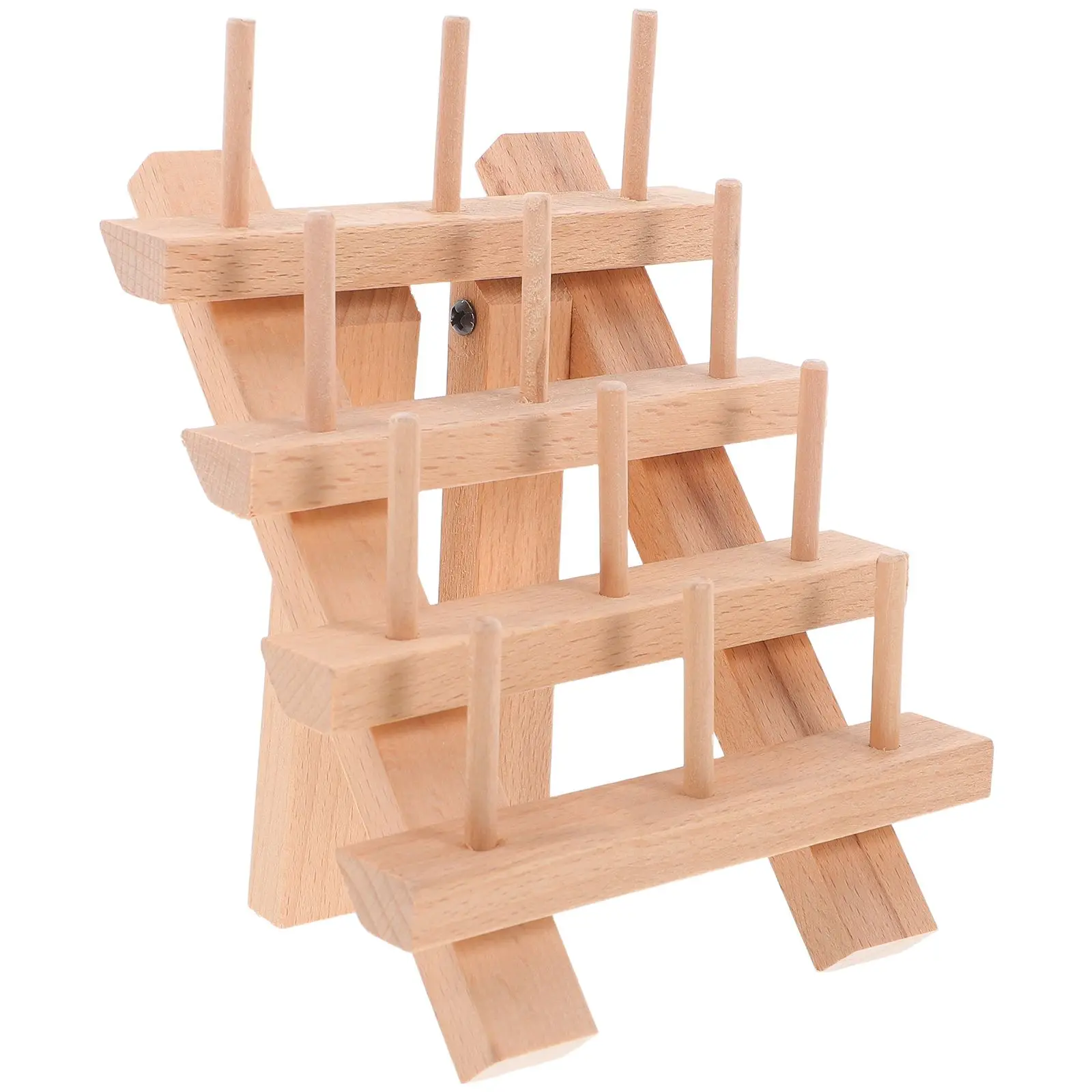 

Складная проволочная стойка с 12 катушками, диспенсер для деревянной пряжи, инструменты для обработки кожи, большая подставка для поделок, деревянный держатель нити, проекты «сделай сам»