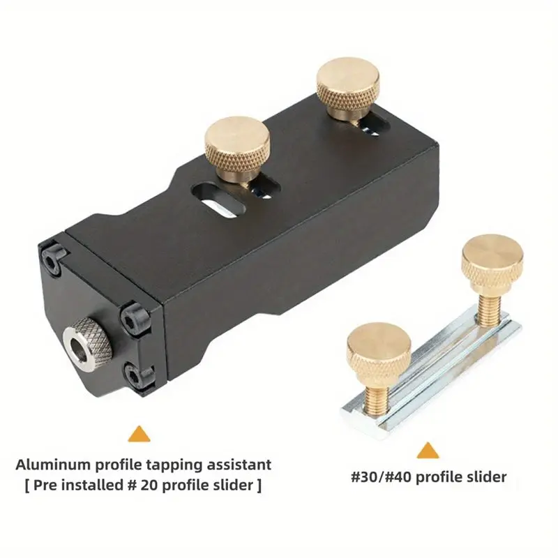 A69emanual Threading Auxiliary Tool Compact Manual Tapping Flexible Jig Locator For 20/30/40 Type Aluminum Profile Fitments