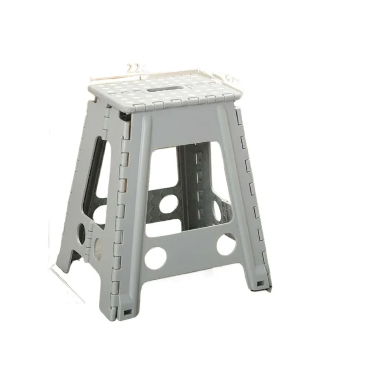 Folding stool portable plastic ultra-light bench small apartment bathroom bath chair car folding ladder car