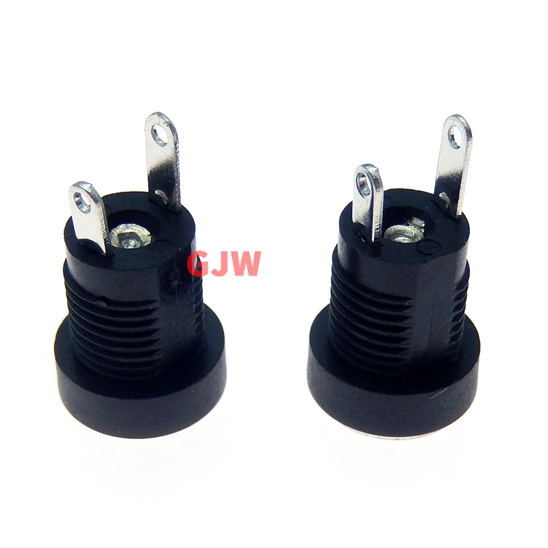 10PCS DC-022B 3A 12v for DC Power Supply Jack Socket Female Panel Mount Connector 5.5 mm x 2.1mm 5.5 mm x 2.5mm DC022B Connector