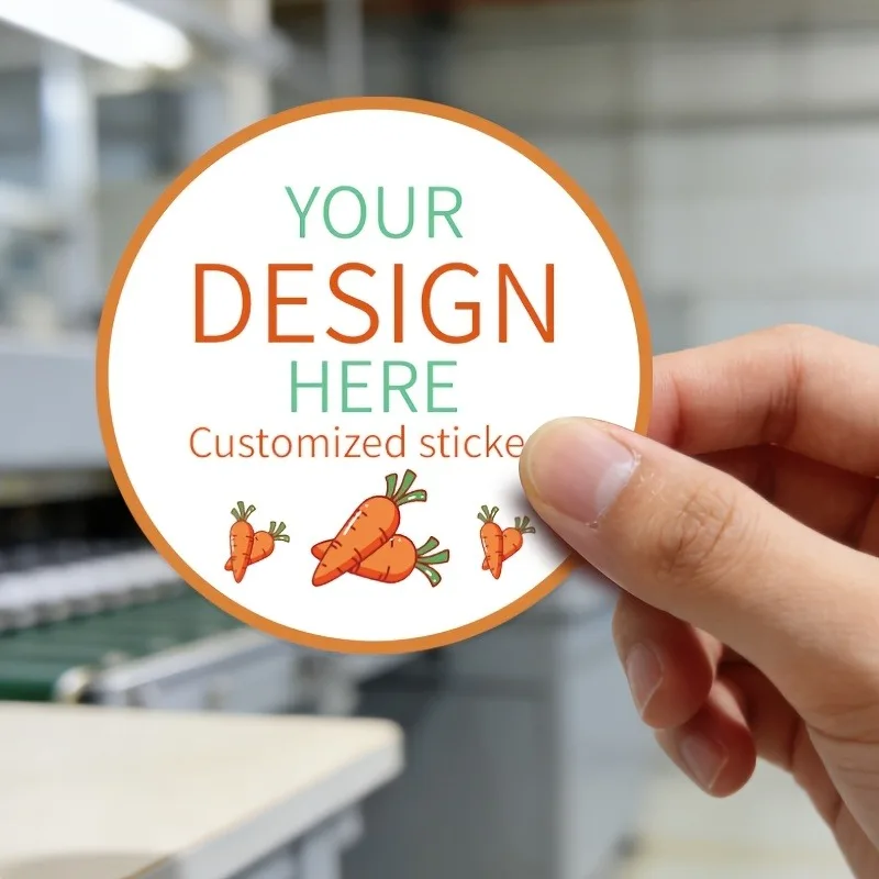 4cm Round Custom Stickers - 100pcs PVC Material for Kids' Early Education & Birthday Party Decoration