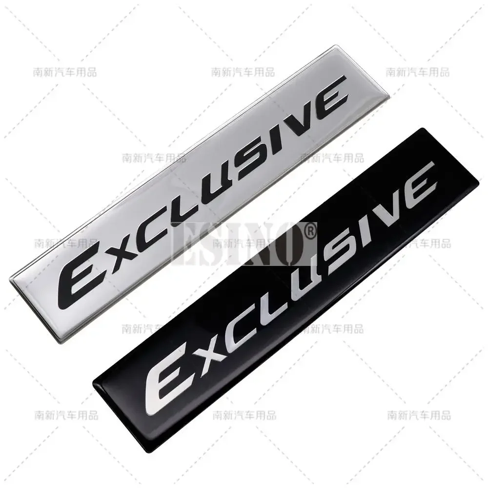 Car Styling New 3D Exclusive Metal Aliminium Glue Rear Trunk Fender Adhesive Badge Body Tailgate Displaceme Decorative Emblem