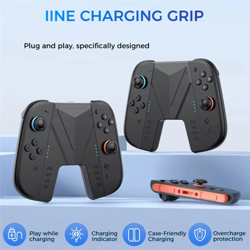 For Nintendo Switch 2 Charging Grip Play While Charging Case-Friendly With Charging Indicator And Overcharge Protection