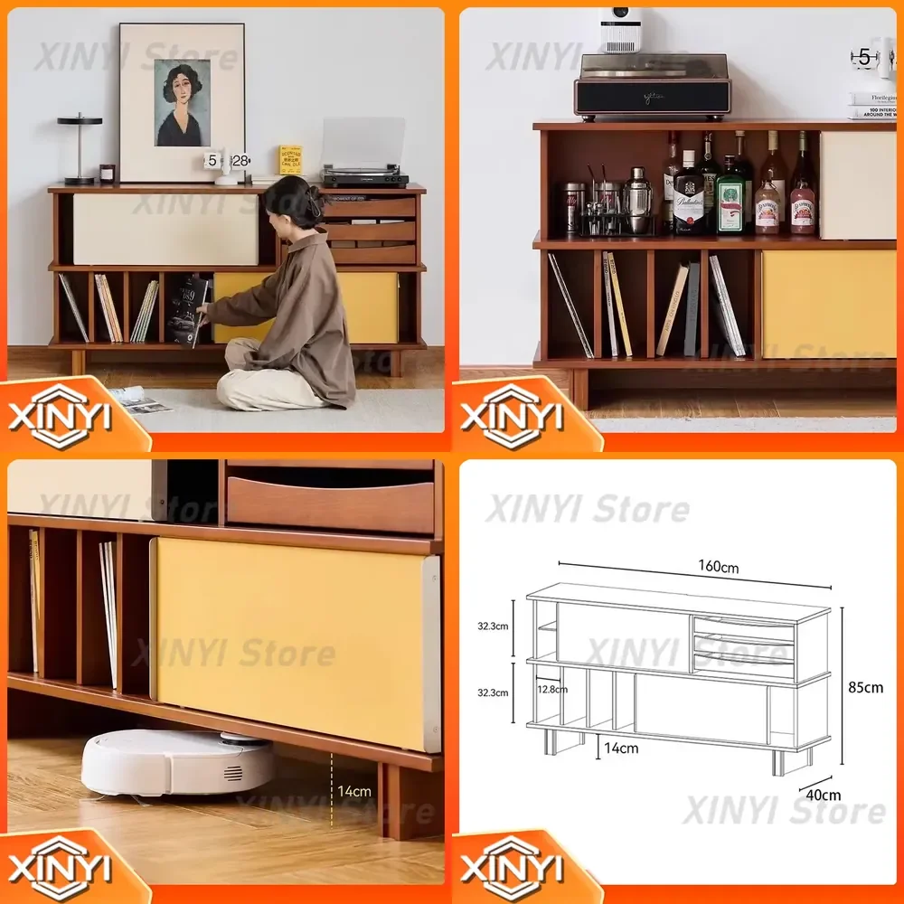 Mid Century Nordic Living Room Cabinets for Modern Home French Design Trendy Storage Meuble Furniture Living Room Cabinet TV