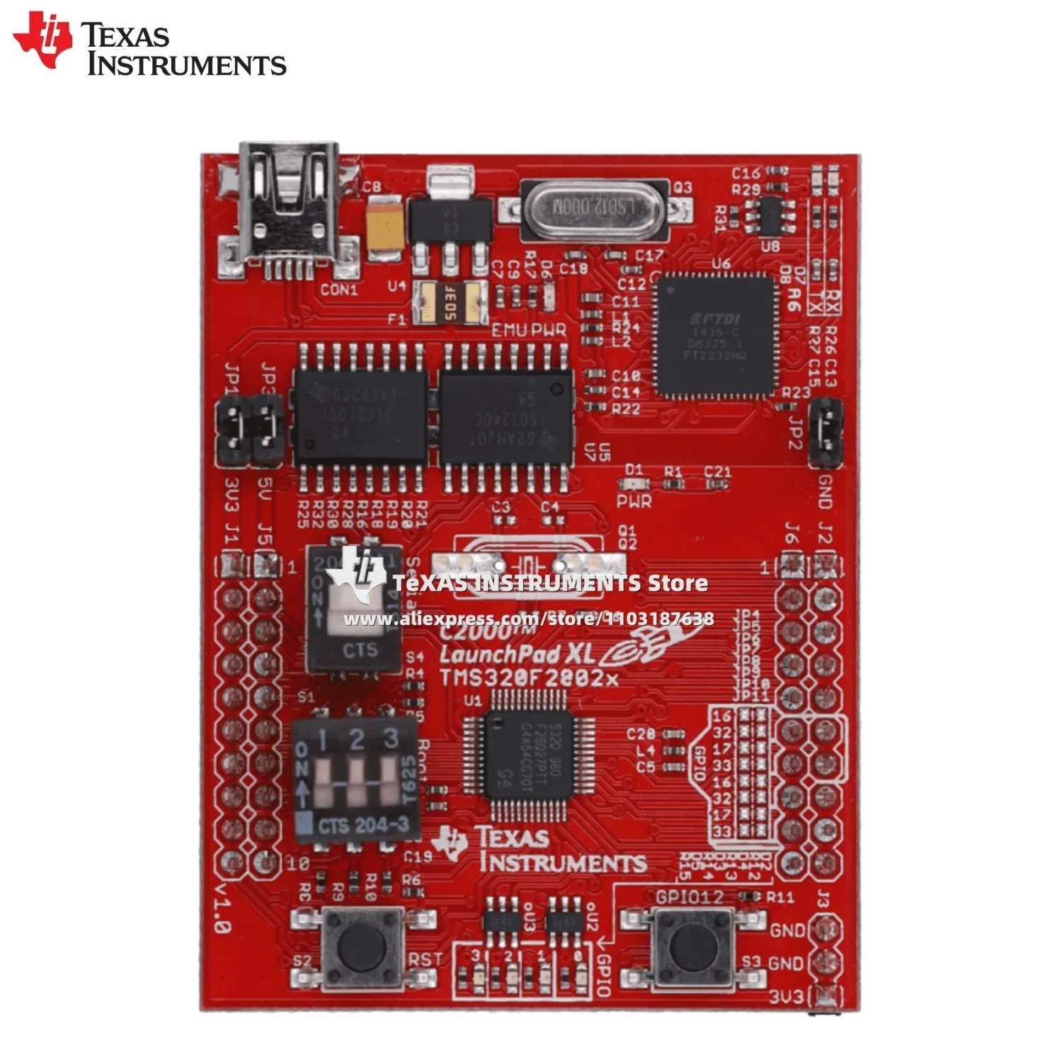 【TI الرسمي】 LAUNCHXL-F28027 C2000 Piccolo MCU F28027 LaunchPad ™ مجموعة تطوير #3