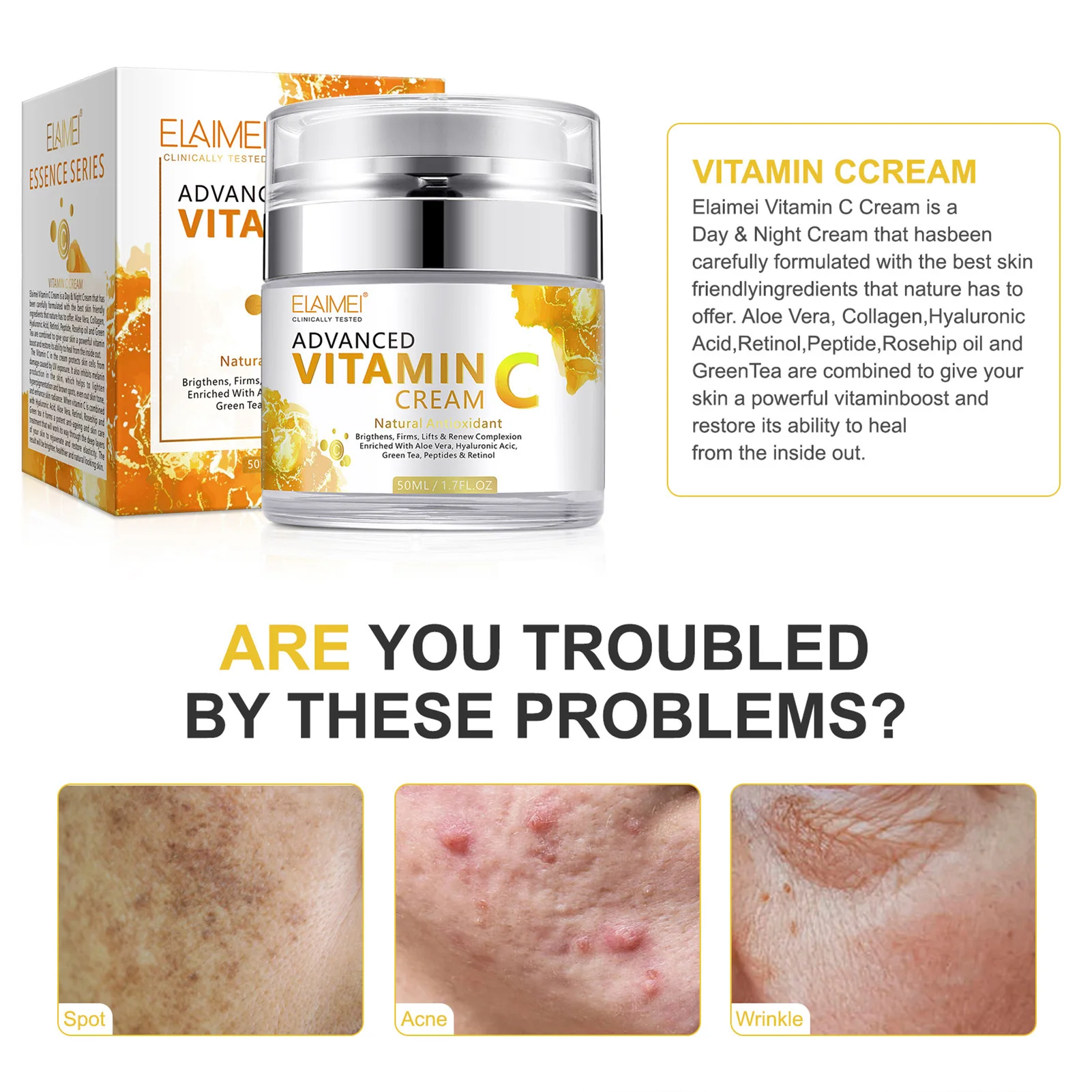 

Daily Face Moisturizer Cream Moisturizing Refreshing and Non-greasy Cream for Smooth Skin Reduce Wrinkles