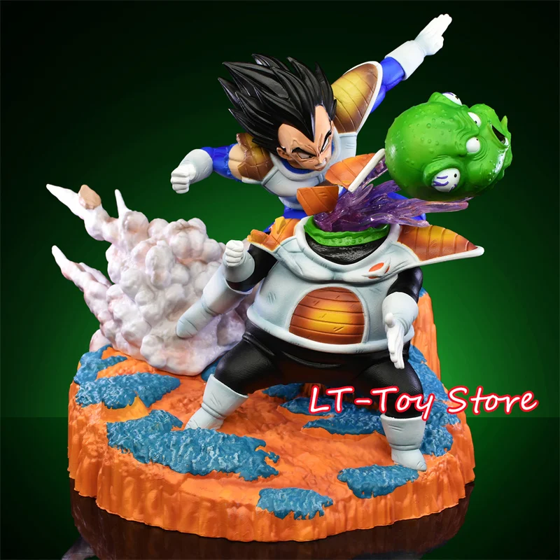 21cm/8.26in Anime Dragon Ball Z Figure Vegeta vs Guldo Action Figure Ginyu Force Statue Collectible Model Toys Gift