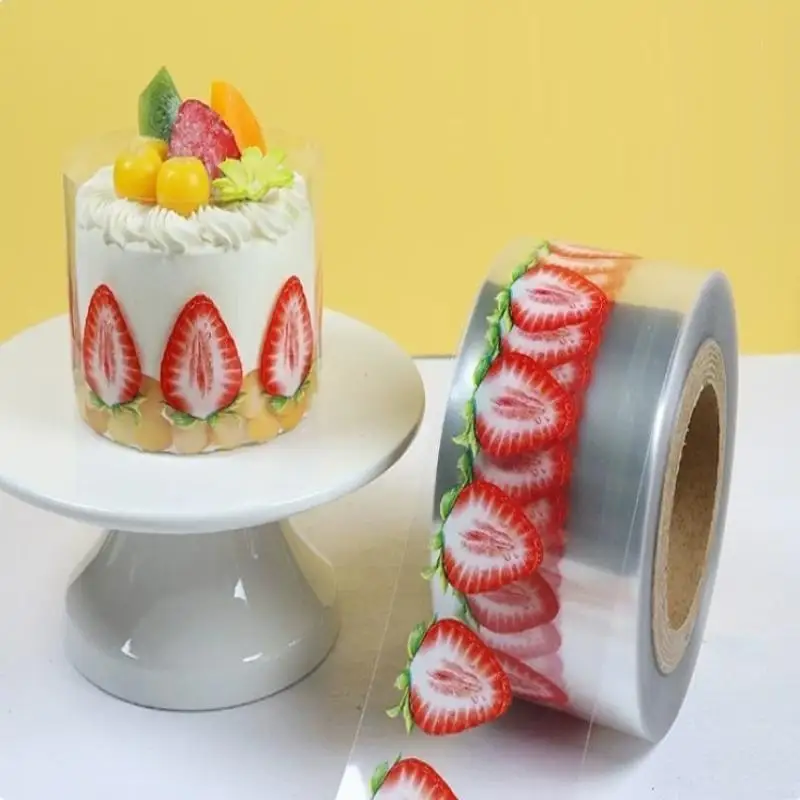 Clear Food Grade Cake Collar Transparent Cake Surround Film for Mousse Chocolate Baking Home Baking Pastry Making Tools