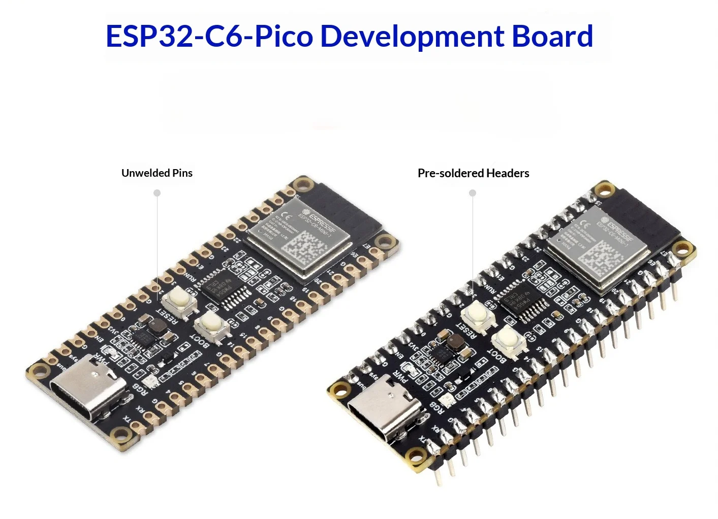 Esp32-c6 microcontroller wifi 6 development board 160mhz processor esp32-c6-mini-1 module