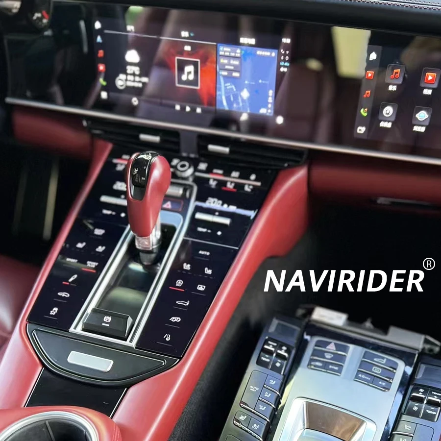 

Панель для Porsche Panamera 2010-2016 Сенсорная приборная панель Carplay Радио AC Электрические вентиляционные отверстия центральной консоли автомобиля 2din