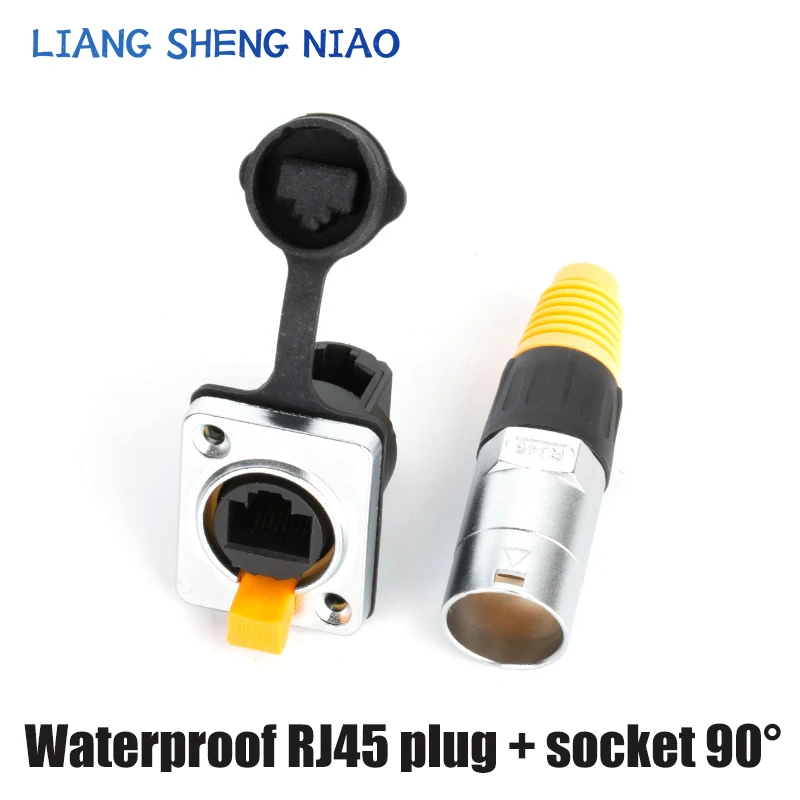 YT-RJ45 Outdoor waterproof aviation plug and socket Network cable connector Waterproof network interface plug