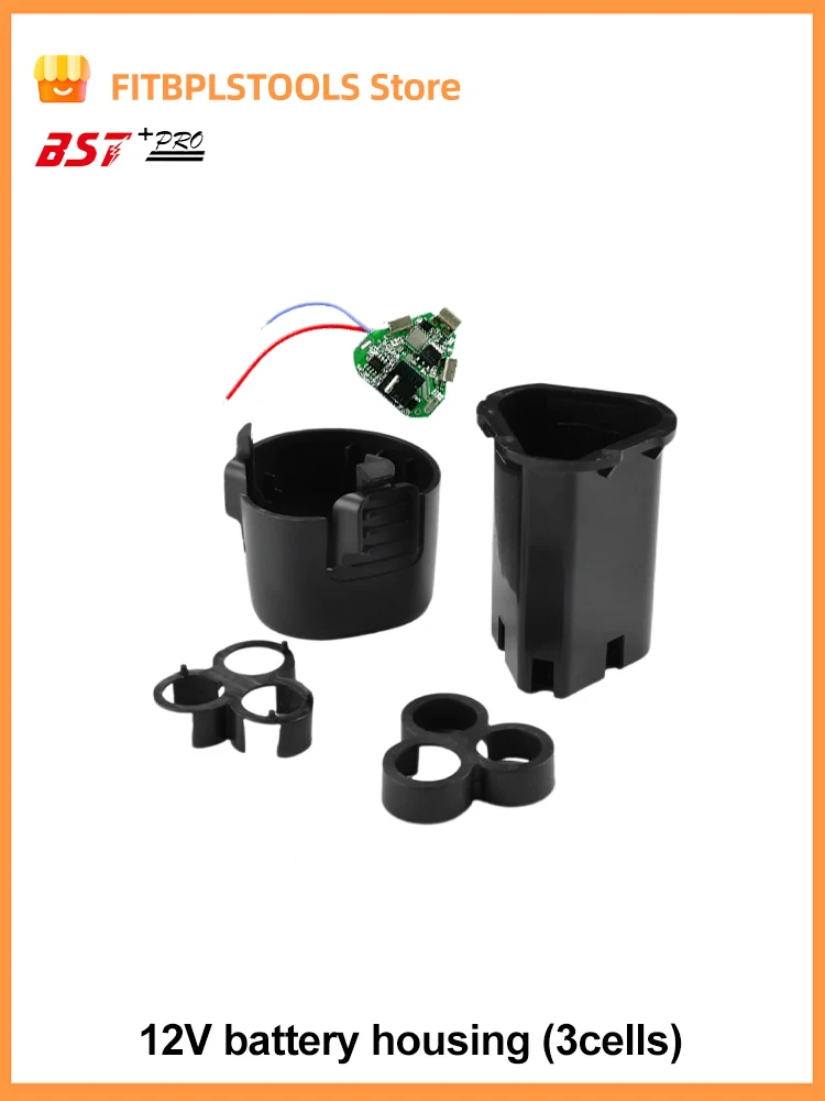 3S 12V DC Điện Dụng Cụ Tay Lithium Máy Khoan Công Suất Pin Li-ion Ban Bảo Vệ BMS 20A Mạch 18650 Gói ốp Lưng Vỏ Bracke