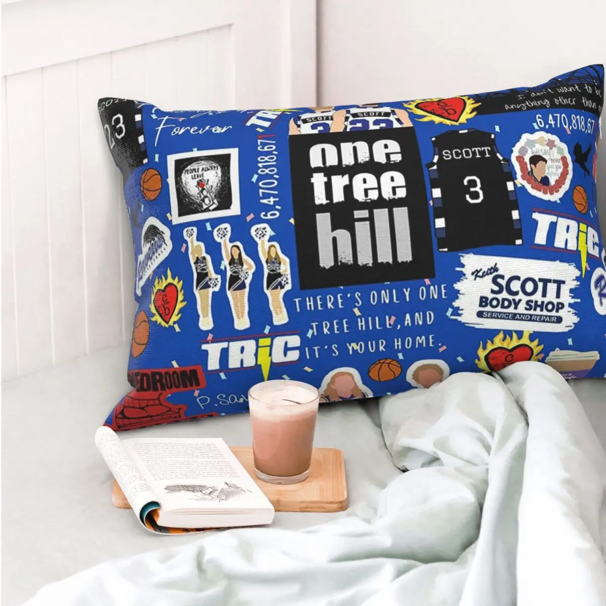 One Tree Hill Collage - Vintage TV-Inspired Fan Art Design Rectangle Pillowcase Cushion Cover Decor Bedroom Bed  Throw Pillow
