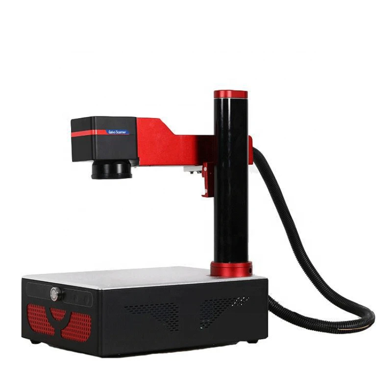 

Low price 20W, 30W, 50W, 100W small mini portable Mopa color fiber laser marking machine for stainless steel engraving