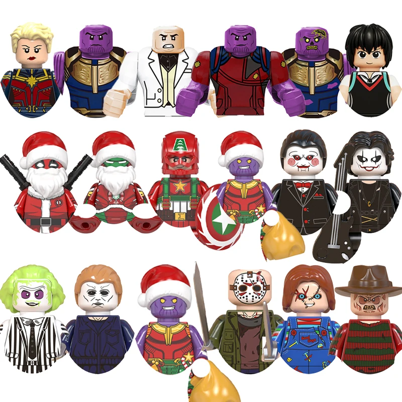 MARVEL Legends Building Toys Bricks CHristmas Halloween horror minifigures For Gifts  Mini Action Figures Toys Children