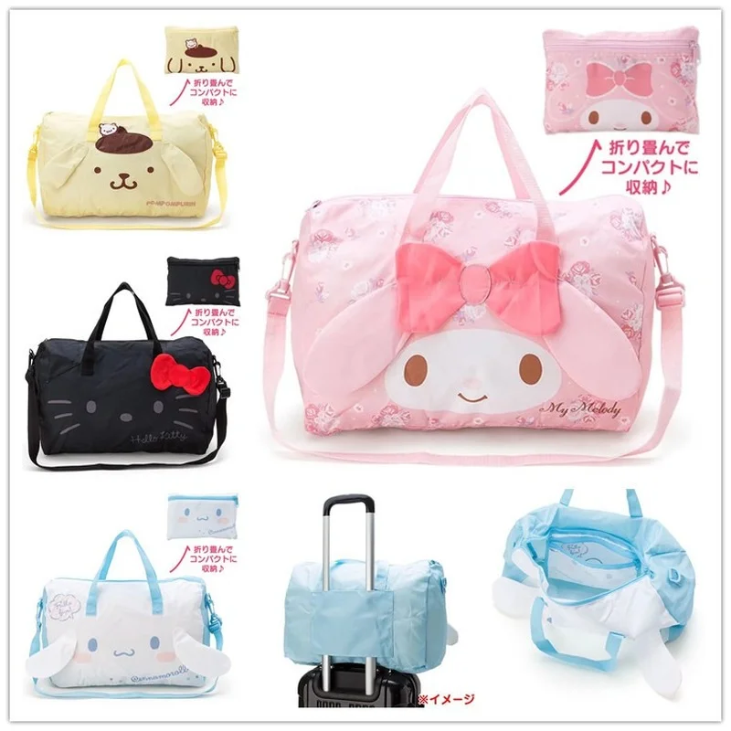 

Hello Kitty Fashionable Purses Cute My Melody Pudding Dog Cinnamon Dog Big-eared Dog Portable Travel Bag Collapsible Handbag