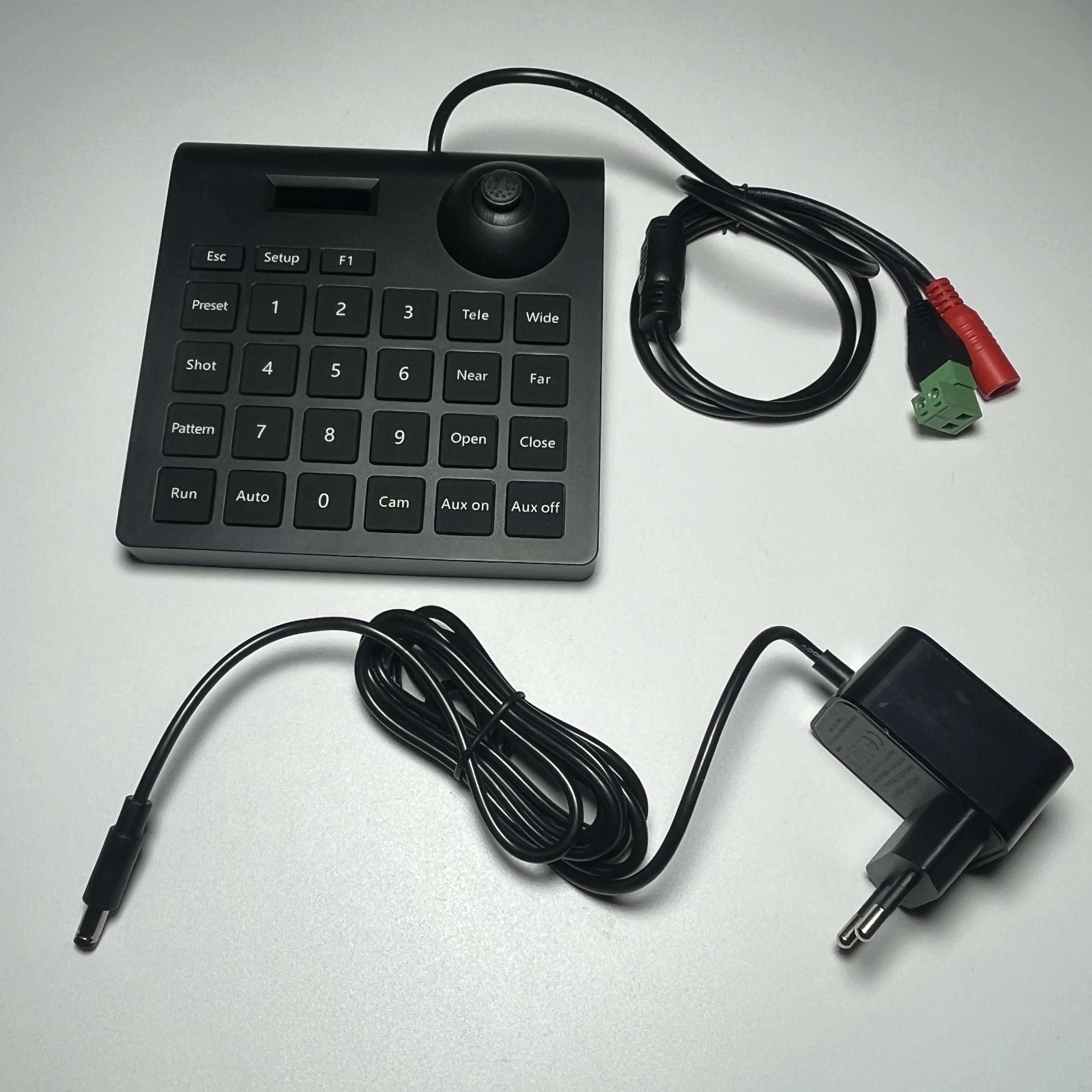 Fotografia 7: Câmera PTZ Analógica Mini CCTV com Teclado e Joystick 2D, Controlador de Câmera Speed Dome PTZ com Entrada RS485