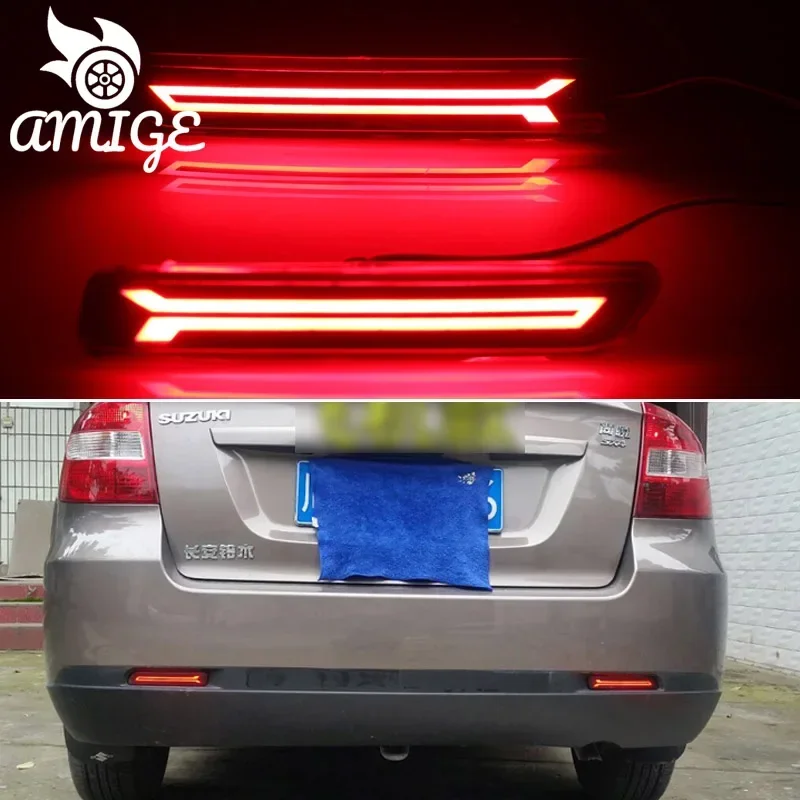 

12V Car LED Rear Lights For Suzuki Vitara 2015 2016 - 2020 Turn Signal Reflector Bumper Lamp Taillights Backup Brake Light