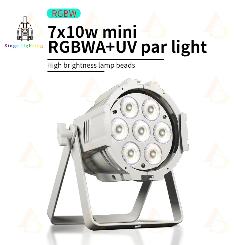 7x18W RGBWA+UV 6 in 1 LED Par Light DMX Control Professional Disco Equipment Bar Party Stage Light