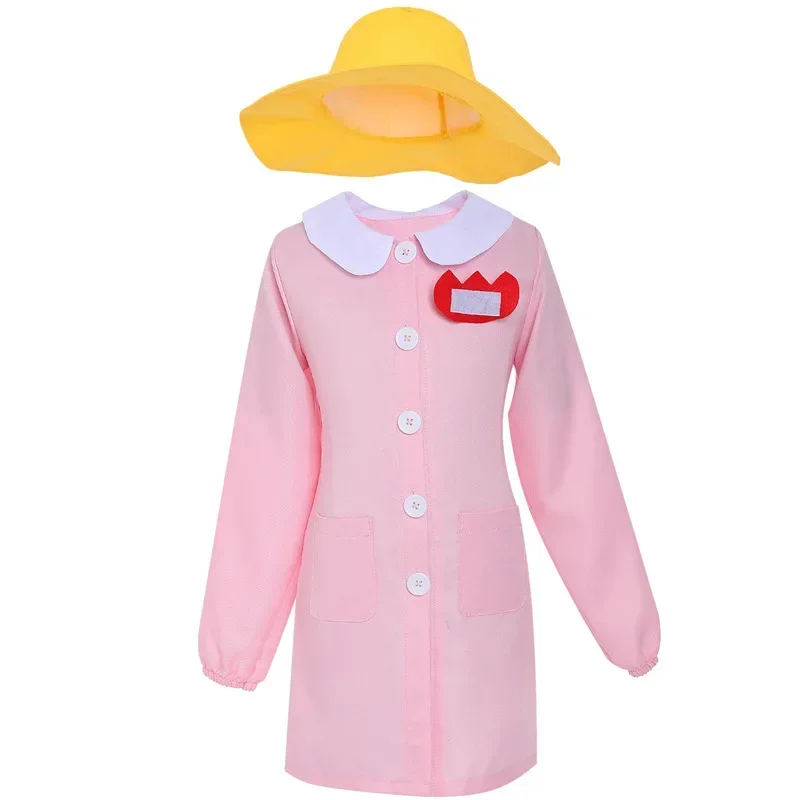 Costume cosplay per lavoratore per bambini in stile giapponese Anime Blu Rosa Uniforme allentata Uomo adulto Donna Abito carino Abito di Halloween