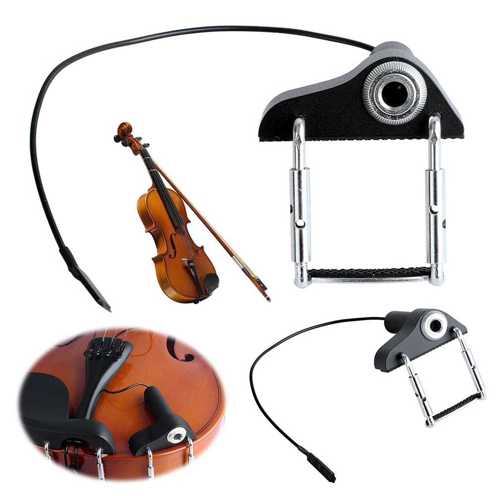 Violin Pickup Musical Instrument Pickup Instant Authentic Acoustic Sound Professional Violin Viola Pickup Violin Accessories