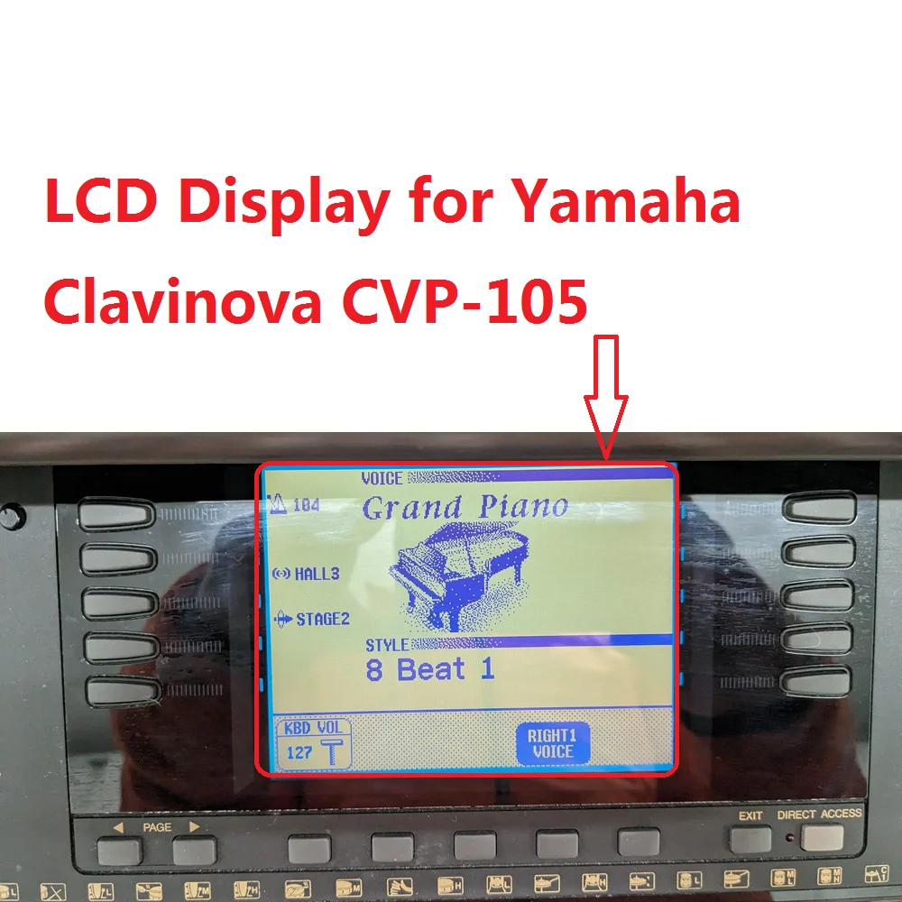 LCD Display Screen for Yamaha Clavinova CVP-105 CVP105