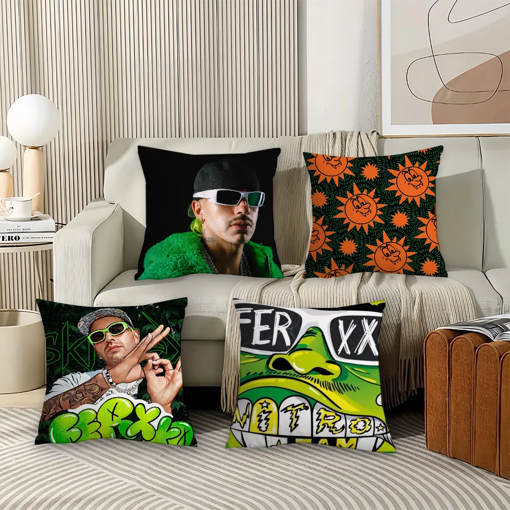 

Ferxxo Cool Feid Singer Pillow Case Office Cushions Suitable For Sofa Car Decorative Cushion Cover