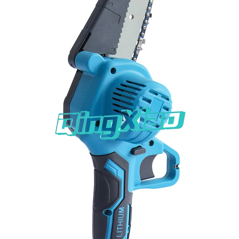 4 Inch Mini Rechargeable Cordless Chainsaw Portable Electric Power Saw Complete Tool Case Set For Garden Trimming Branch Cutting view 6