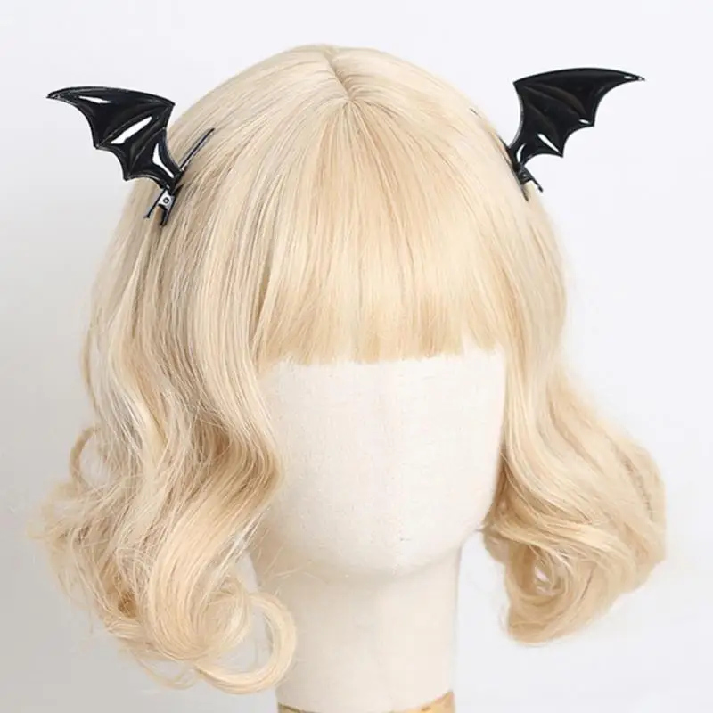 Halloween Bat Devil Fascia per capelli Set di fermagli per capelli Accessori Festival Costume cosplay Accessori per feste per donne Ragazze Ragazzo
